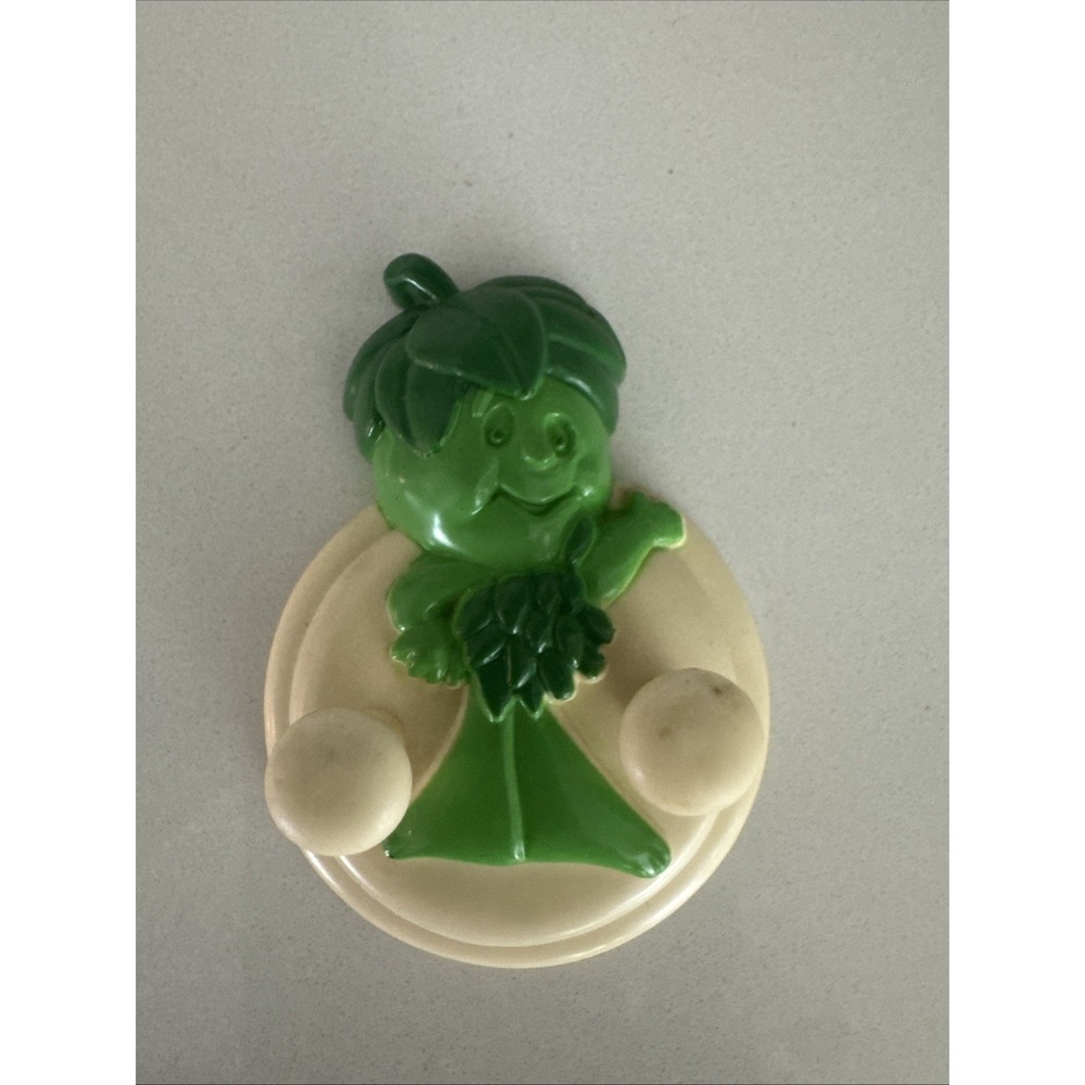 Jolly Green Giant's Little Green Sprout Fridge Magnet Hook 1995 Vtg Refrigerator